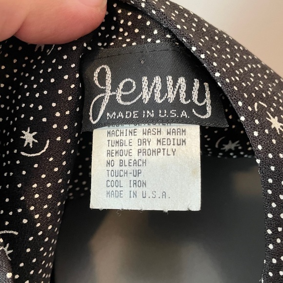 SALE: Vintage Jenny Sz 18 Celestial Print Blouse - Picture 4 of 7